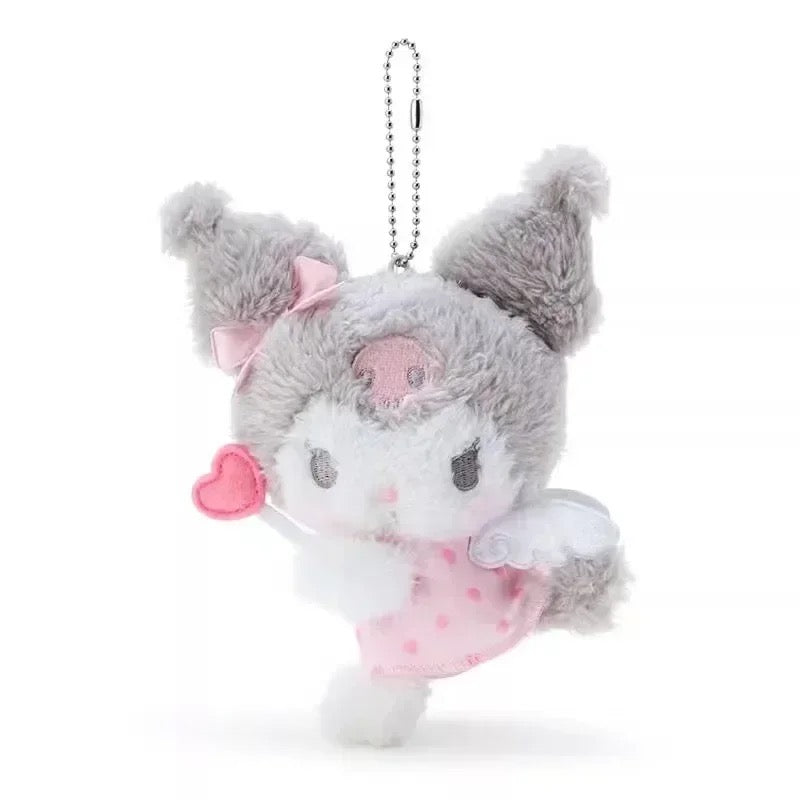 KU FLUFFY HEART KEYCHAIN