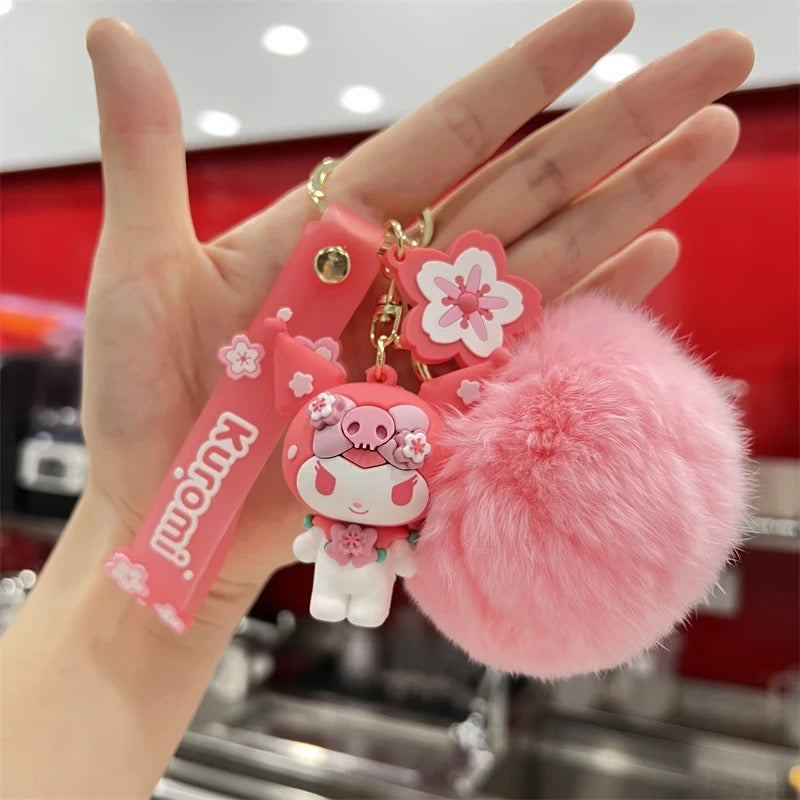 SAN FLUFFY KEYCHAIN SAKURA