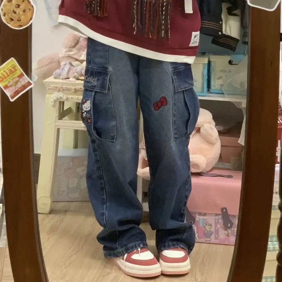 HK CARGO POCKET JEANS
