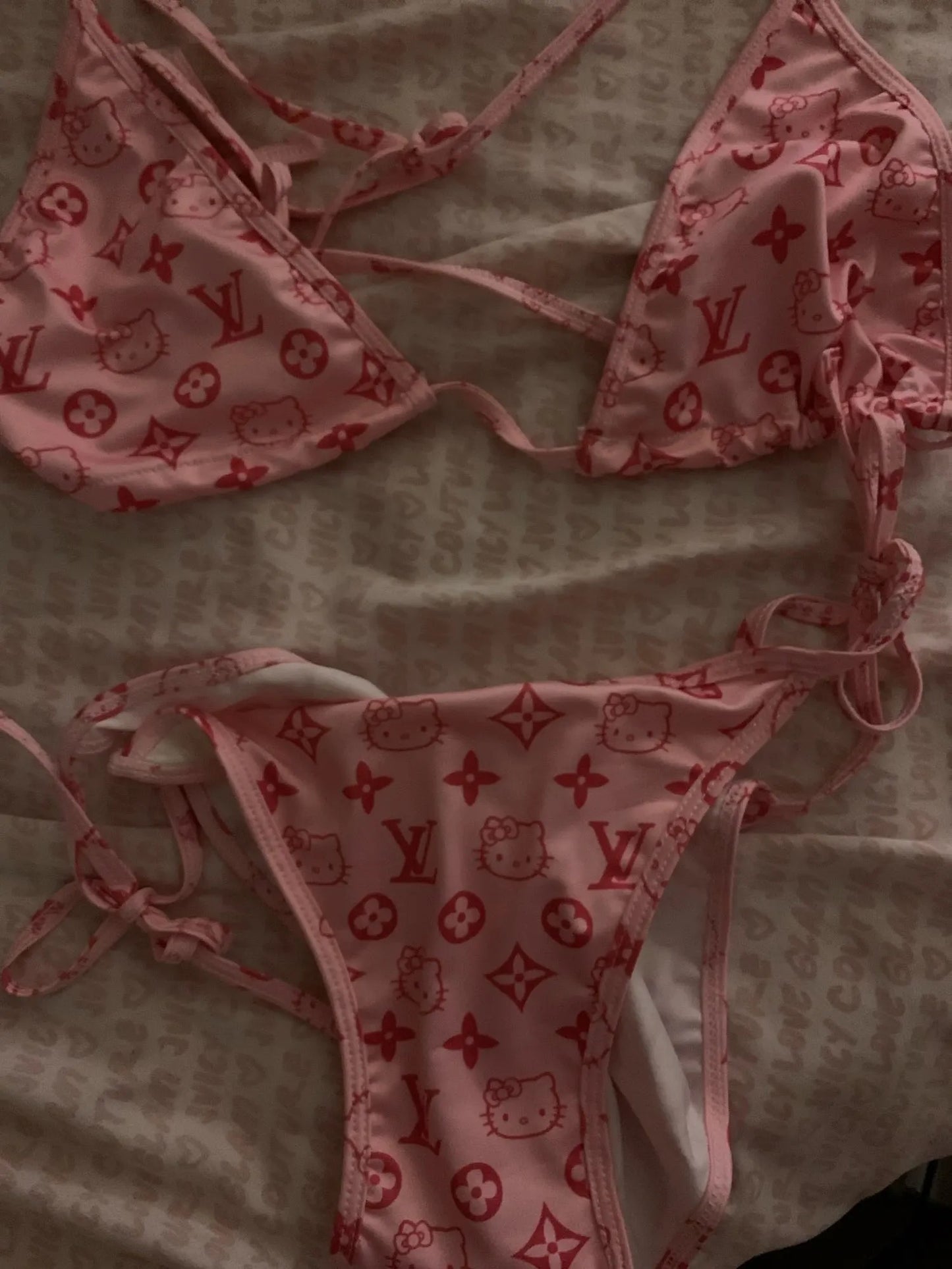 HK PINK DESIGN BIKINI