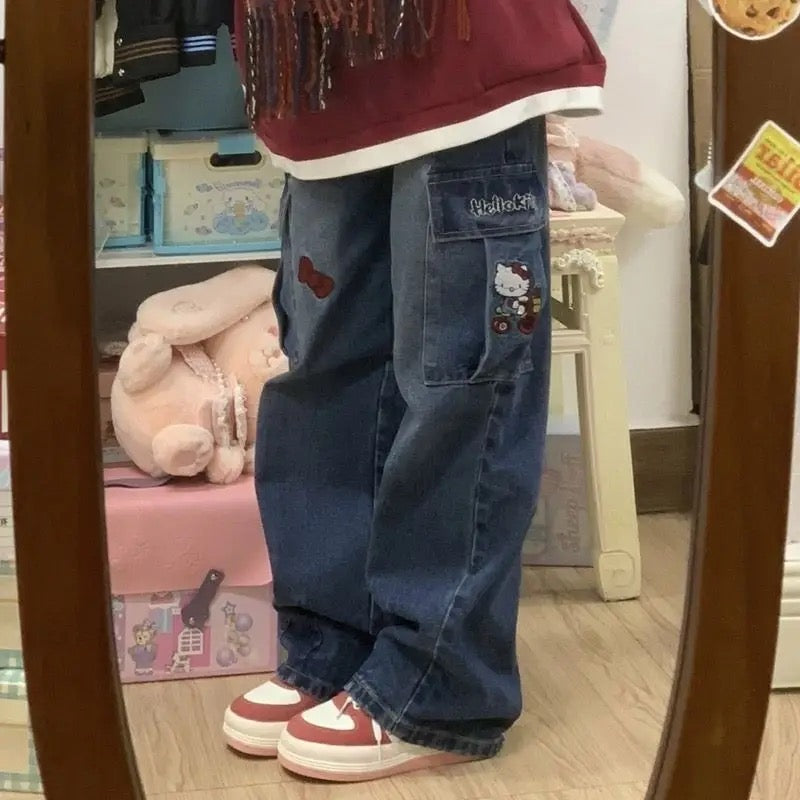 HK CARGO POCKET JEANS