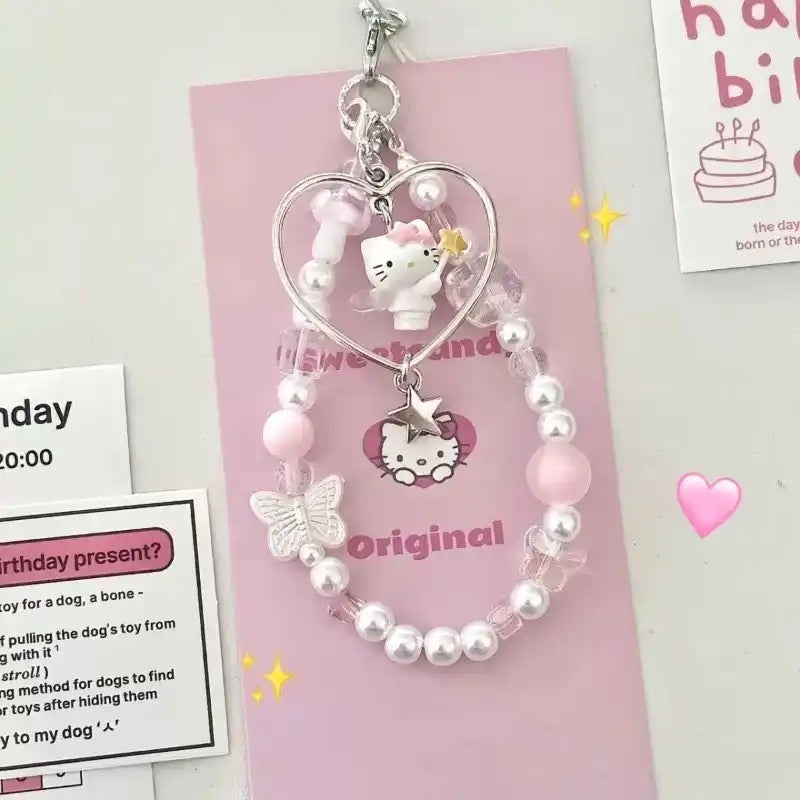HK beaded phone charm