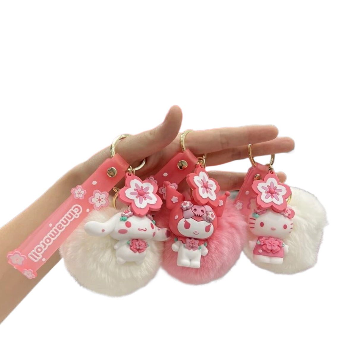 SAN FLUFFY KEYCHAIN SAKURA