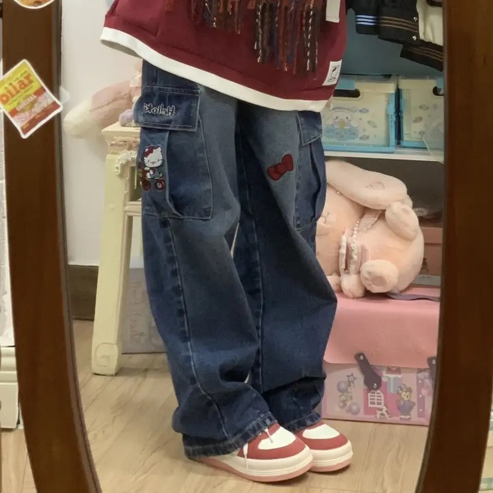 HK CARGO POCKET JEANS