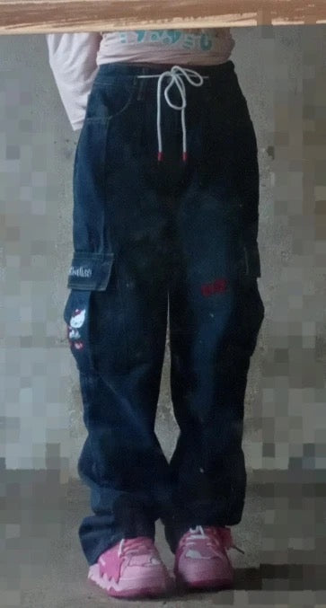 HK CARGO POCKET JEANS