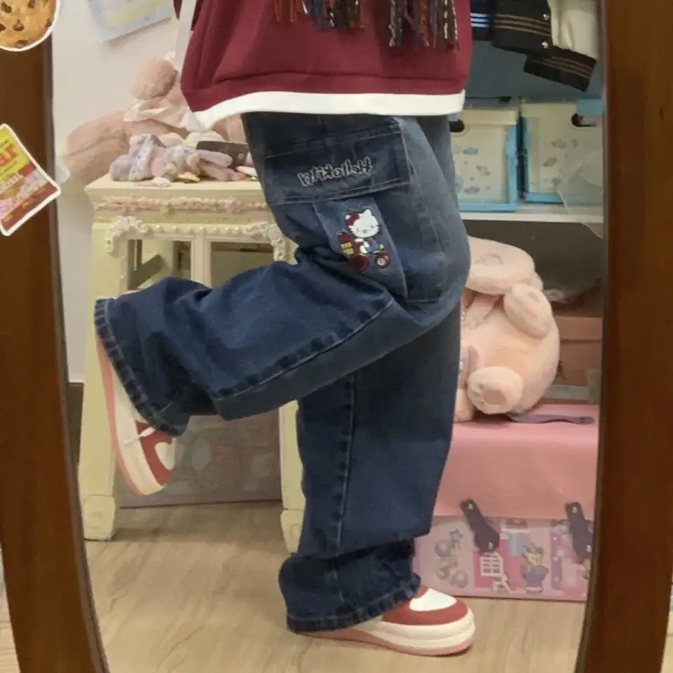 HK CARGO POCKET JEANS