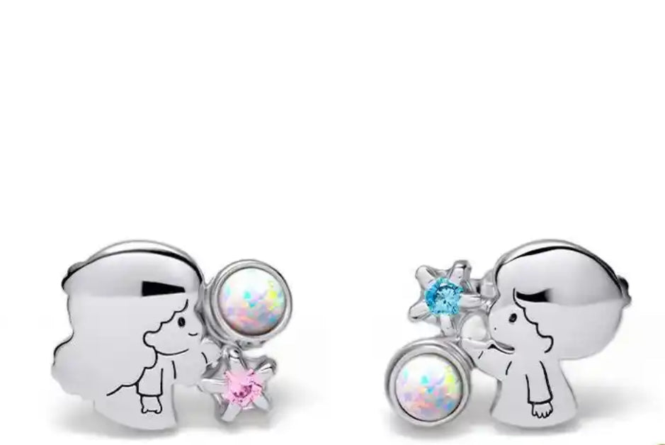 LTS opal gemstone earrings