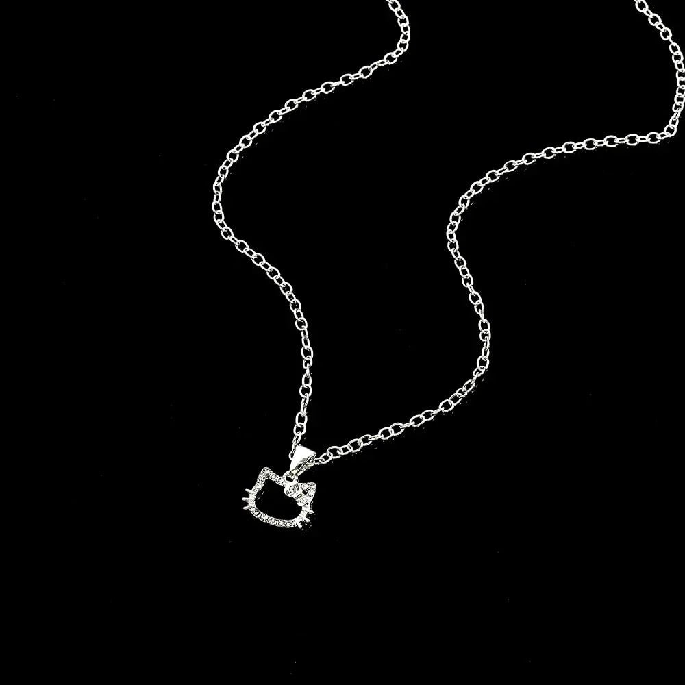 HK CHAIN NECKLACE SILVER GEMSTONE