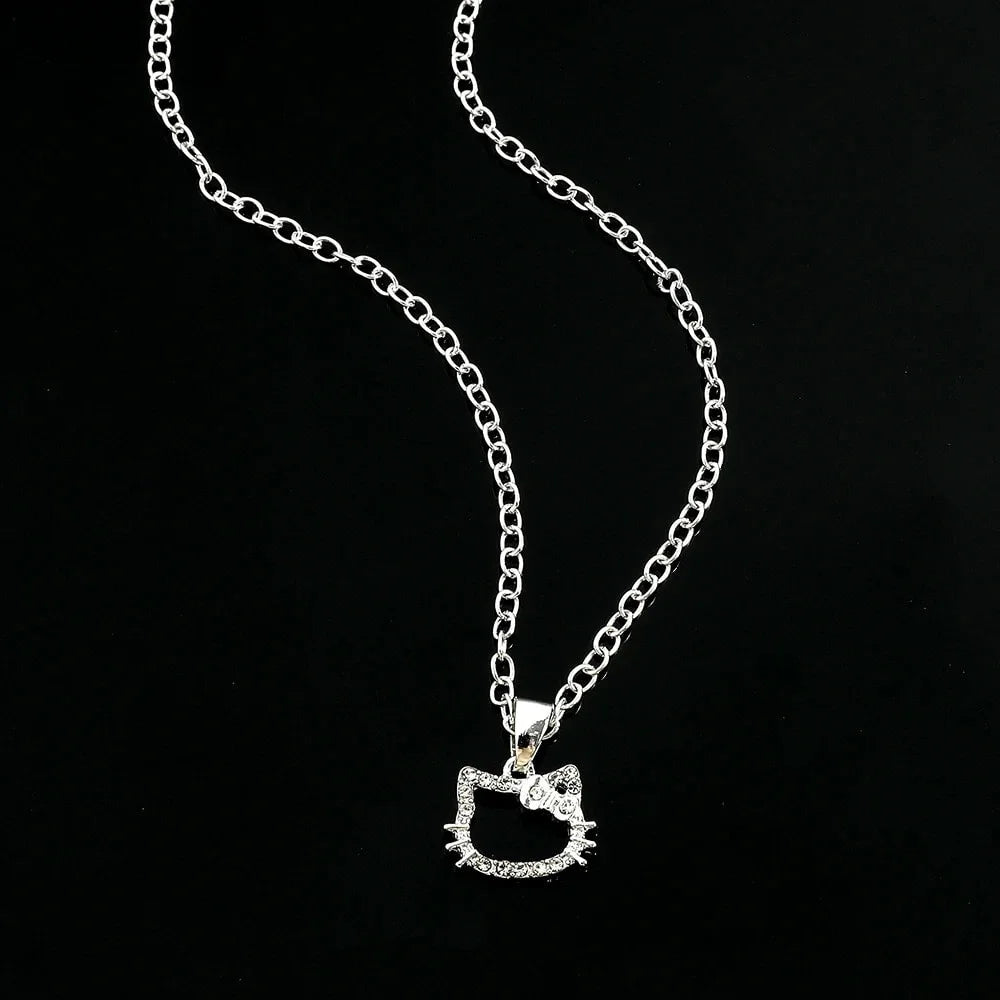 HK CHAIN NECKLACE SILVER GEMSTONE
