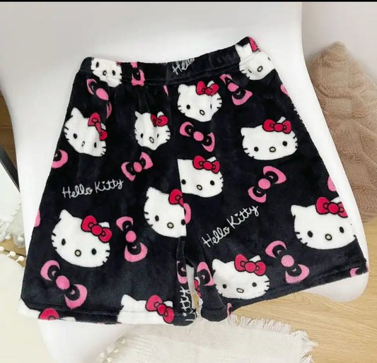 HK BLACK LOUNGE SHORTS