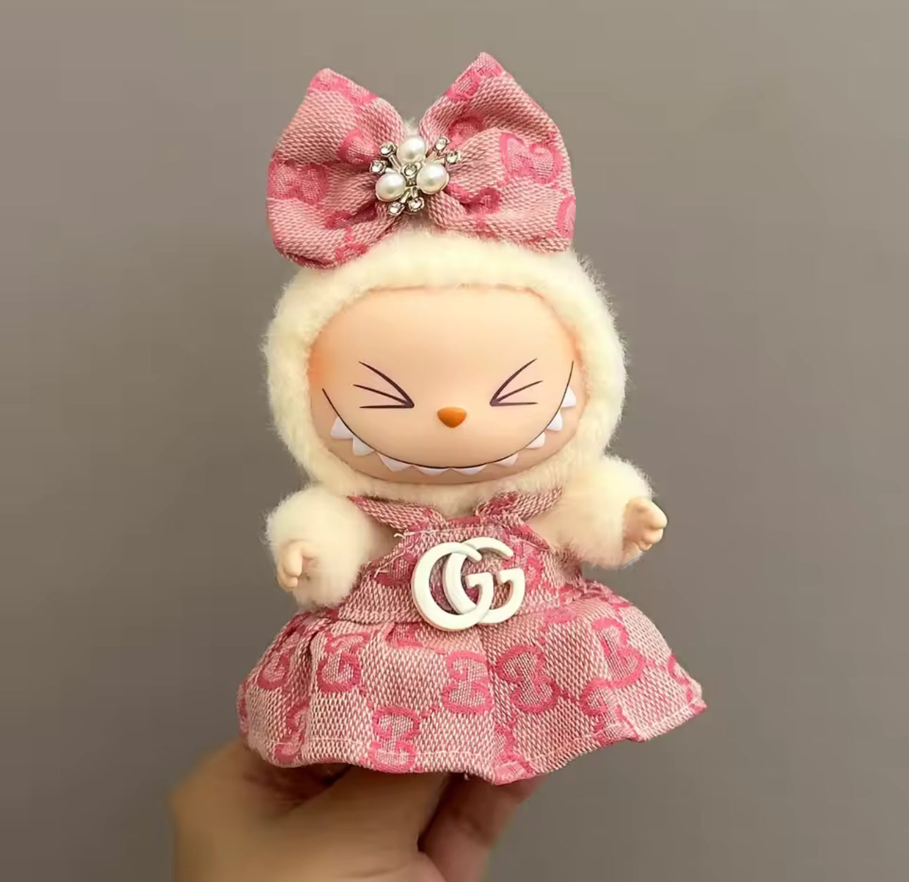 PINK DRESS DOLL OUTFIT