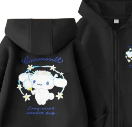 CR BLACK ZIP UP