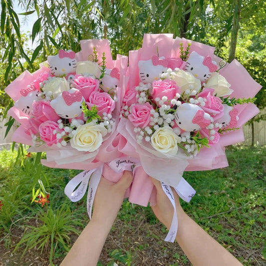 HK PINK AND CREAM BOUQUET