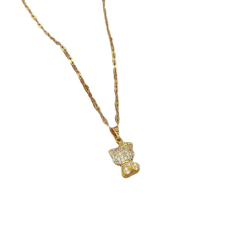 HK GOLD DIAMANTÉ NECKLACE
