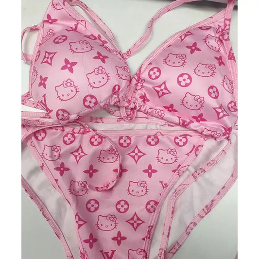 HK PINK DESIGN BIKINI