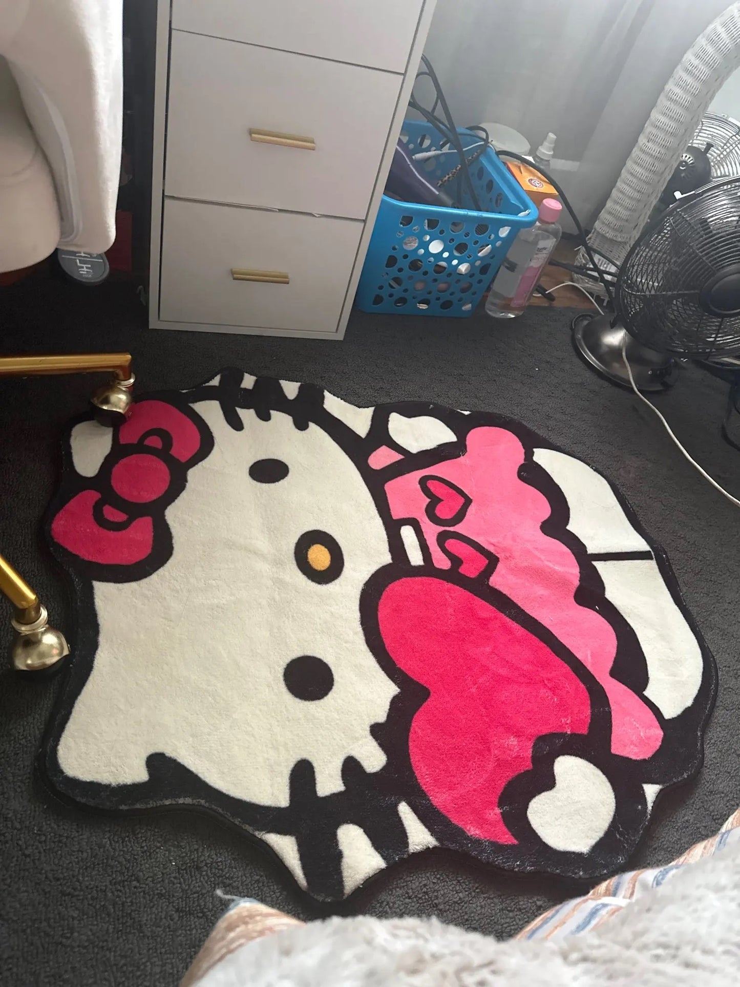 HK HEART PINK RUG