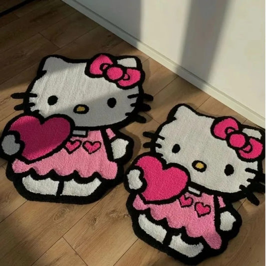 HK HEART PINK RUG