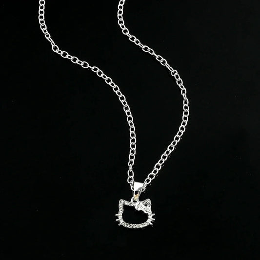 HK CHAIN NECKLACE SILVER GEMSTONE