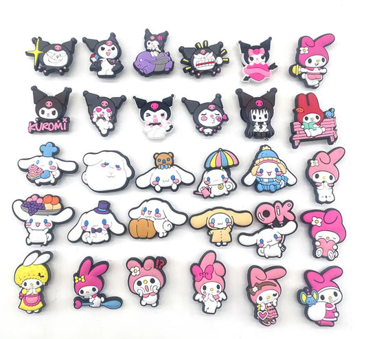 SAN MIXED 30PCS CROC CHARMS