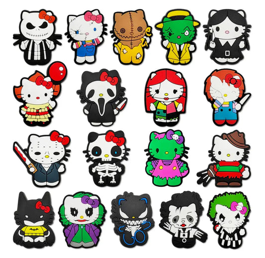 SAN 18PCS HORROR CROC CHARMS